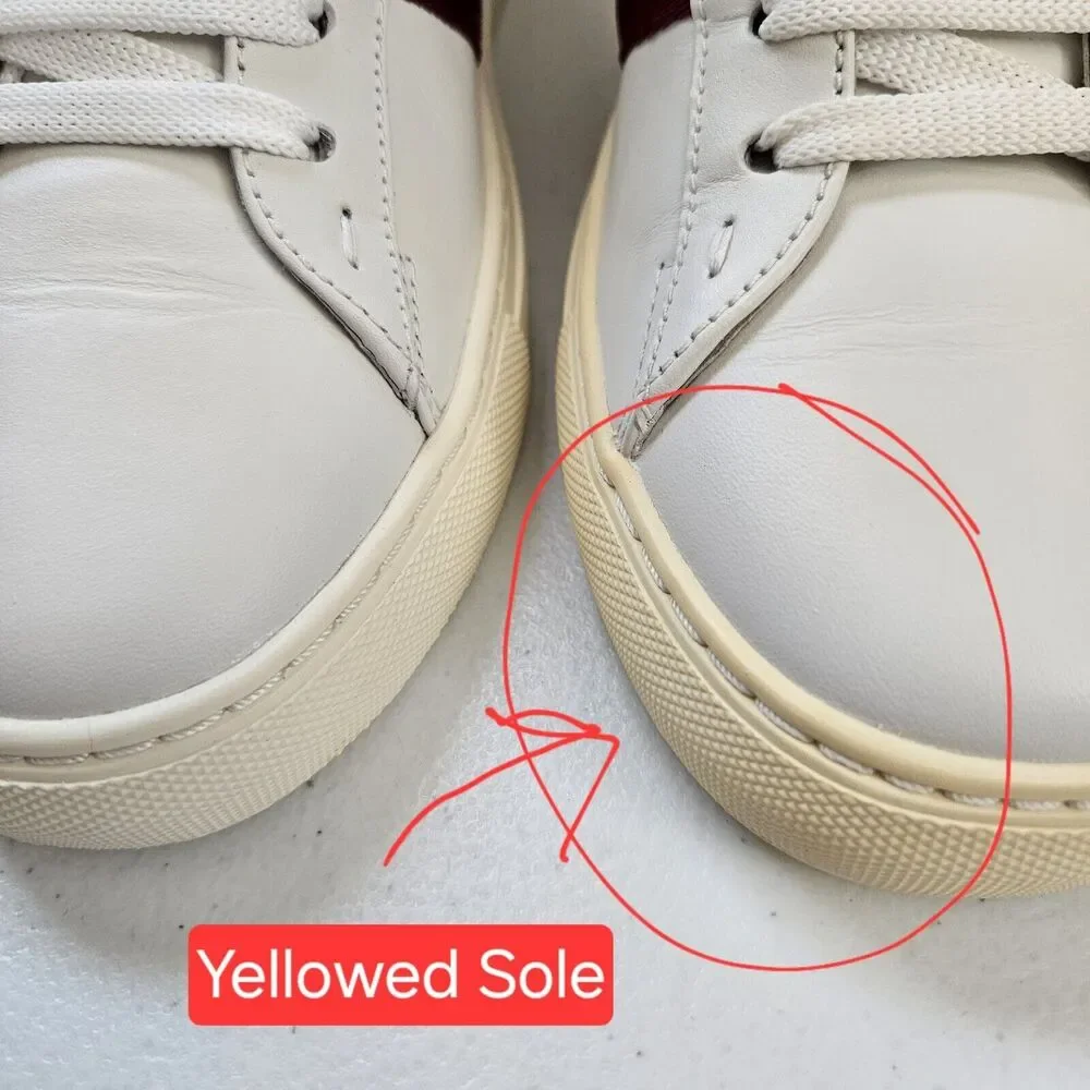 BALLY Sneakers White HELVIO-107 Mens Sz US 8D With Box Extra Laces Trainspotting - Picture 8 of 8